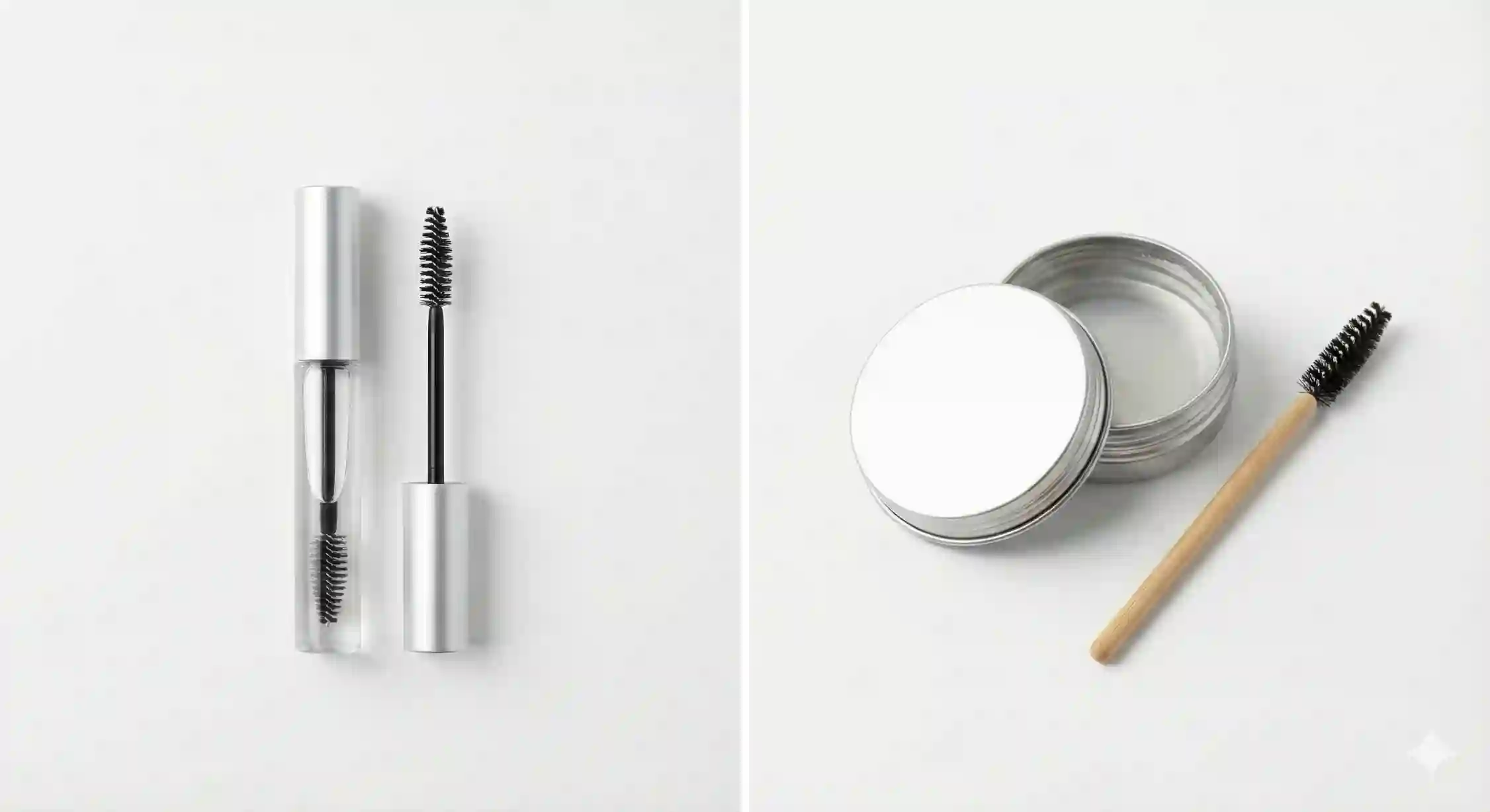 مقایسه انواع ژل ابرو ریملی و صابون ابرو کاسهای برای لیفت.